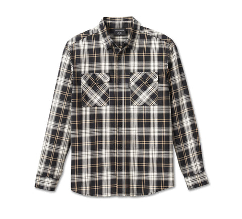 shirt woven dark grey