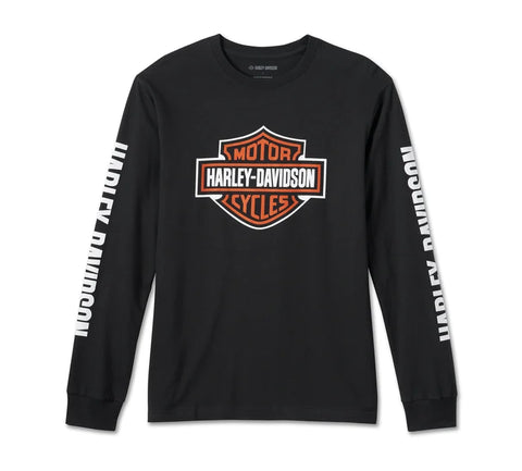 BAR AND SHIELD LONGSLEEVE BLACK