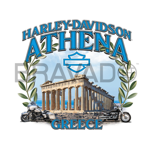 Athena Hoodie with Parthenon Logo