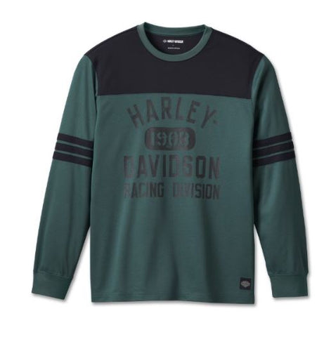 TEE-KNIT, GREEN COLORBLOCK