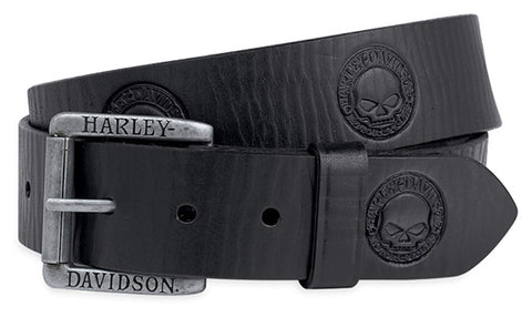 Embossed Skull Belt