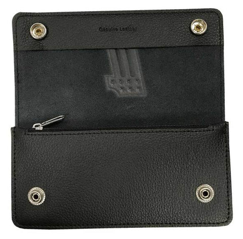 Embossed #1 Tall Trucker Biker Wallet